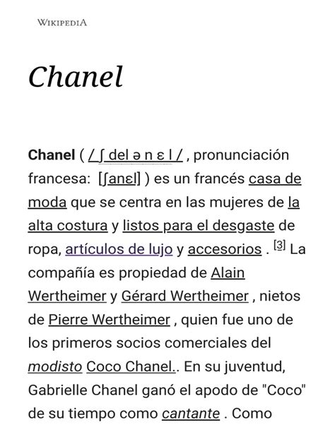 chanel ropa wikipedia